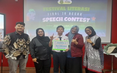 Jabbar Arkan Pranaya Raih Juara 1 Speech Contest Tingkat Kota Sukabumi 2025